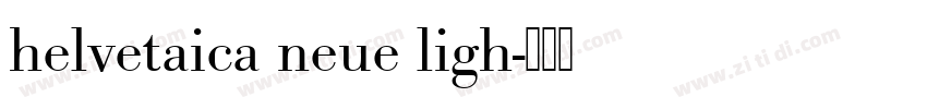 helvetaica neue ligh字体转换